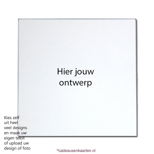 Spiegel met eigen ontwerp cadeausenkaarten.nl