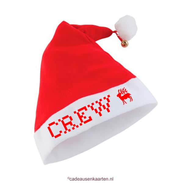 Kerstmuts met belletje en eigen ontwerp cadeausenkaarten.nl