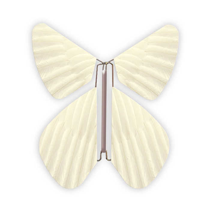 Magic Vlinder Feather Pastel Yellow